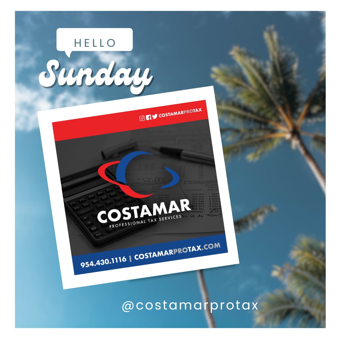 costamarprotax's tweet photo. Hello Sunday!
Reminder we're open all year long https://t.co/RMpX3eYPKo