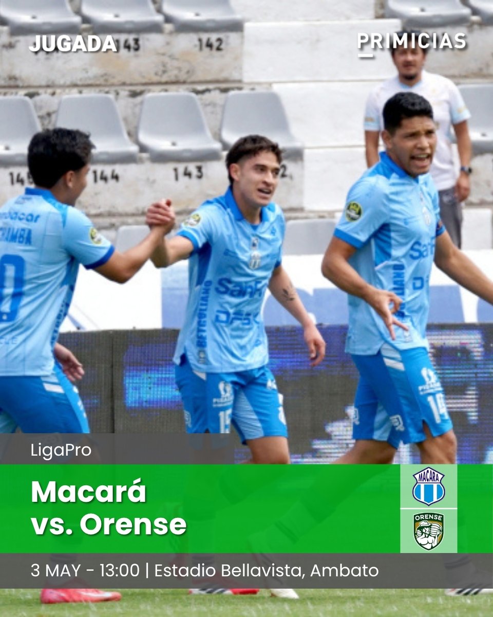 Jugada_Ec's tweet image. #ENVIVO | Ya juegan Macará y Orense por la Fecha 12 de la LigaPro. Sigue aquí el minito a minuto. ➡️ primicias.ec/deportes/ligap…