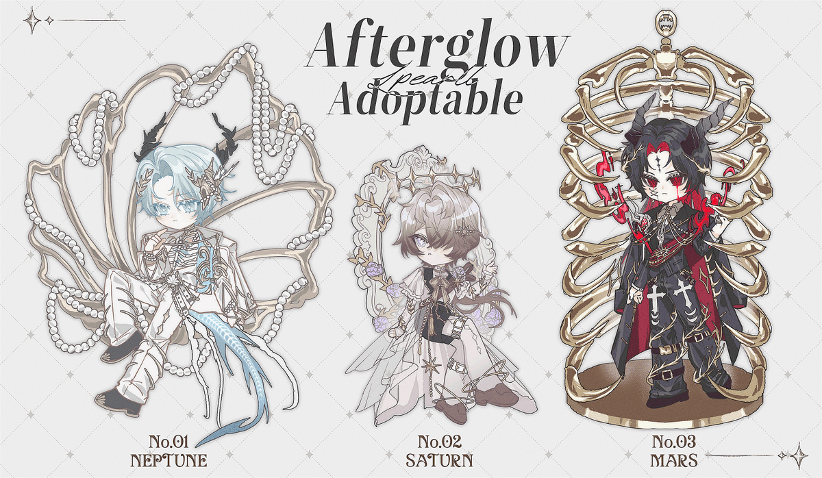 L_Pearll's tweet photo. ✦After Glow✦

; Adoptable | $75/each

Available on Vgen

#adoptable #adopt #characterdesign #Vtuber #setprice #adoptableopen https://t.co/ih3HddXnt9