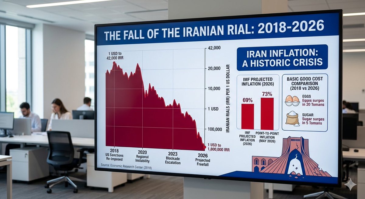 Wazzi_De_wize's tweet image. 181,000 Tomans for $1. 📉
73% point to point inflation. 📈The Iranian Rial isn't just dropping it’s in a total freefall. When an iPhone costs 5 billion Rials and basic groceries require credit, you’re looking at a systemic meltdown. 
#Iran #CurrencyCrisis #Inflation #BreakingNews