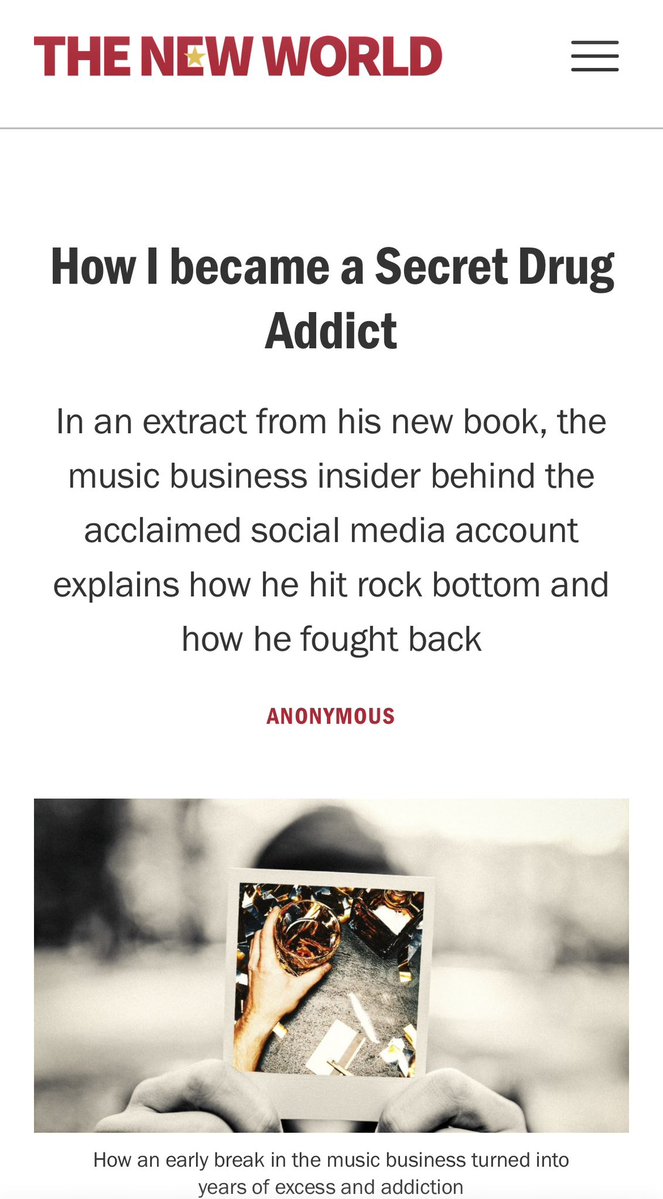 Secret Drug Addict tweet media