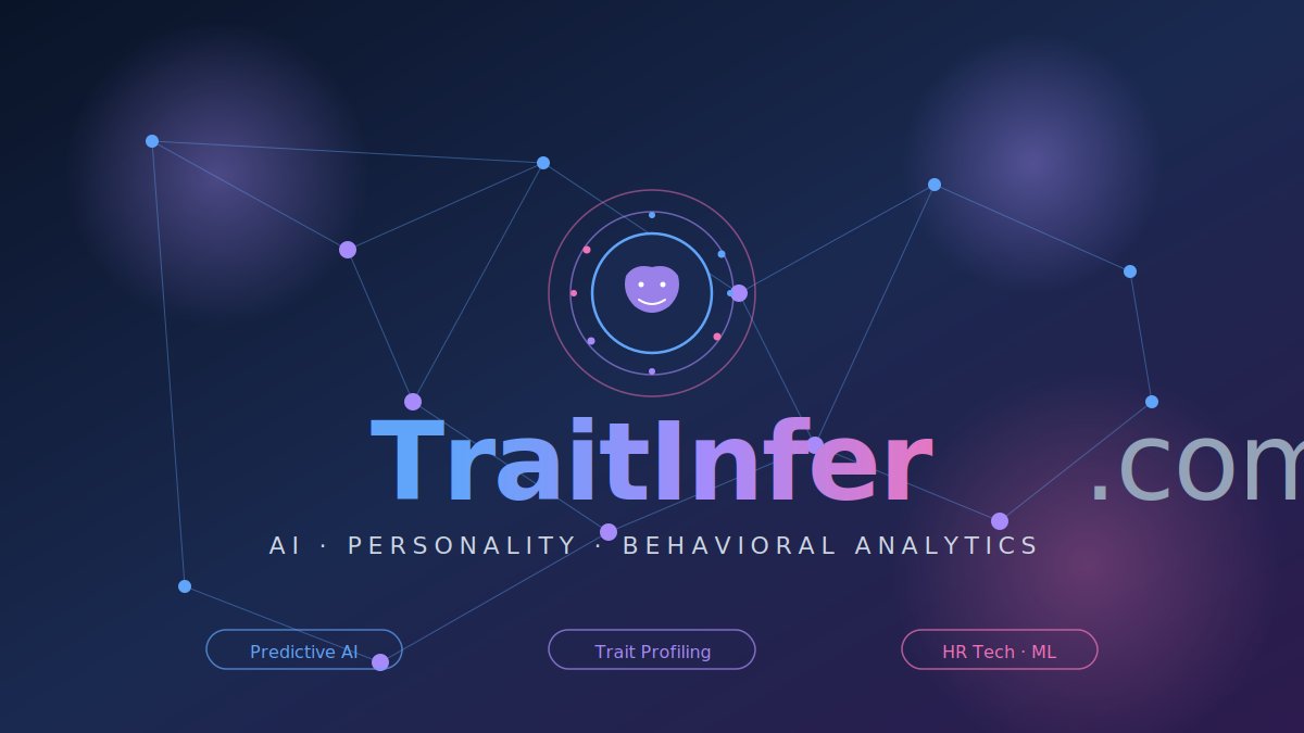 domaindepth's tweet image. TraitInfer.com — Premium domain for sale

Built for AI startups in personality analysis, behavioral science, HR tech &amp;amp; psychometrics.

Brandable. Memorable. Future-ready.

#DomainForSale #AI #MachineLearning #HRTech #PersonalityAI #Startup