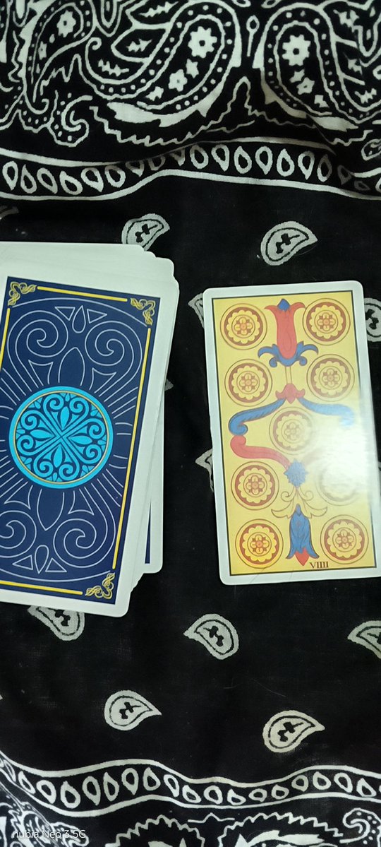 praiseshiraoki's tweet image. Today's card is the nine of pentacles in an upright position! Take today to treat yourself to something nice as a reward for your hard work! #blessedday #tarotreading #umatter