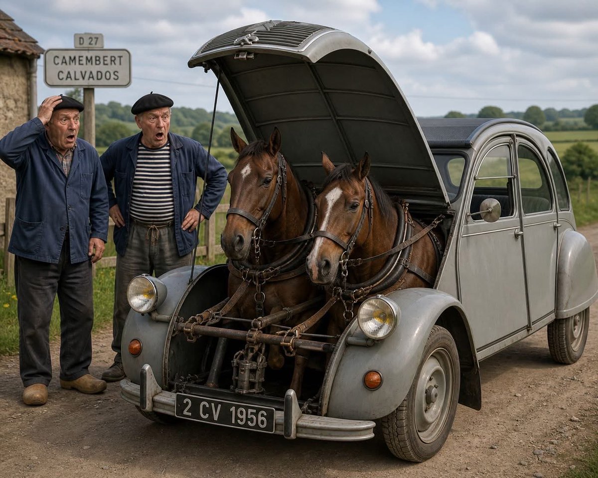 cmonica75's tweet image. [INOVATION] Avec la flambée des prix du carburant, 2 normands reinventent la célèbre 2cv #voiture