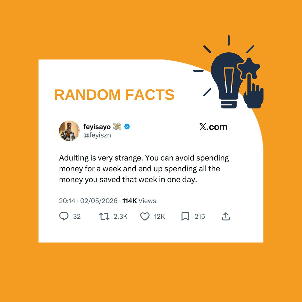 Classic105Kenya's tweet photo. Do you agree with him? #RandomFacts https://t.co/TV7pNmIntv
