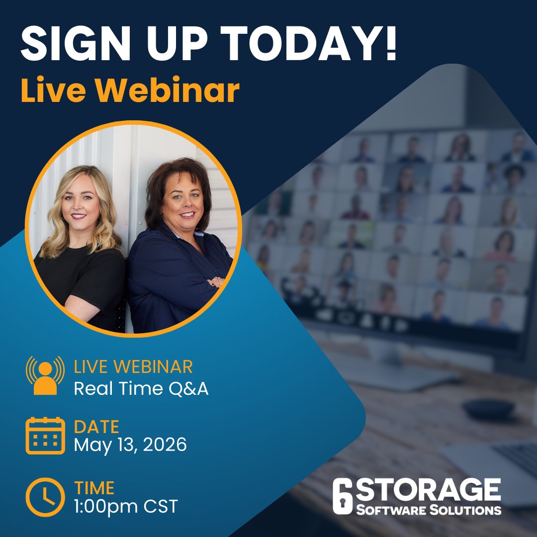 6storage's tweet photo. 🗓️Add to calendar!
6Storage Connect with 6 Live Webinar
May 13, 2026, at 1:00 pm CT

Click the link to sign up https://t.co/jTFp8vhCQF

#webinar #6storage #SelfStorageSoftware #FacilityManagement https://t.co/0ifvDwOsFf