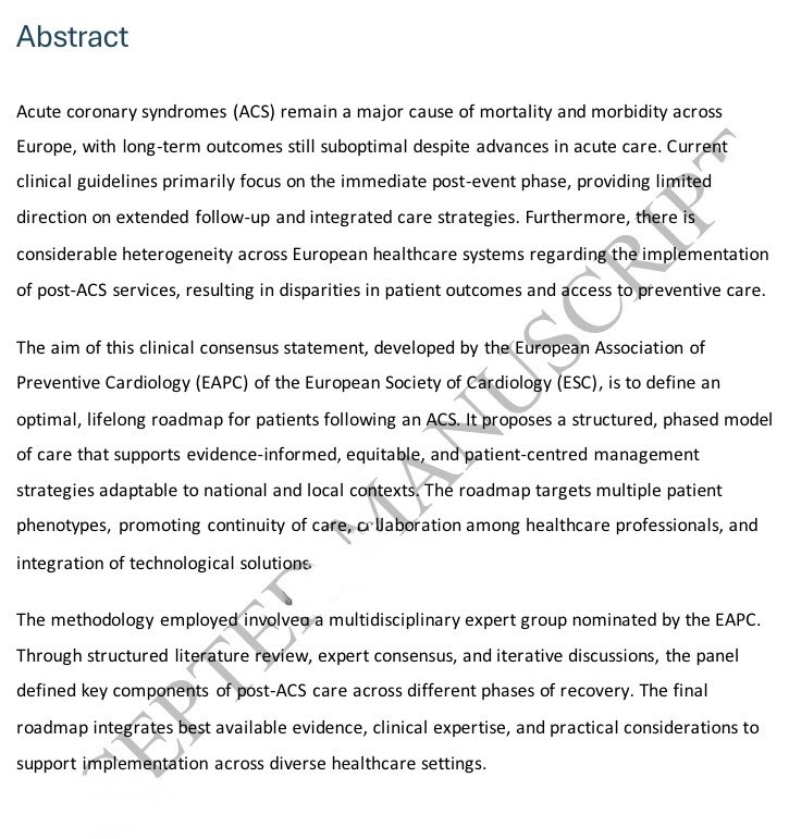 cardiopedhnn's tweet photo. Optimal lifelong roadmap post-#ACS : clinical consensus statement  of the EAPC of the ESC. 

https://t.co/k9DbGqtqLe https://t.co/DtkPvuRvOh