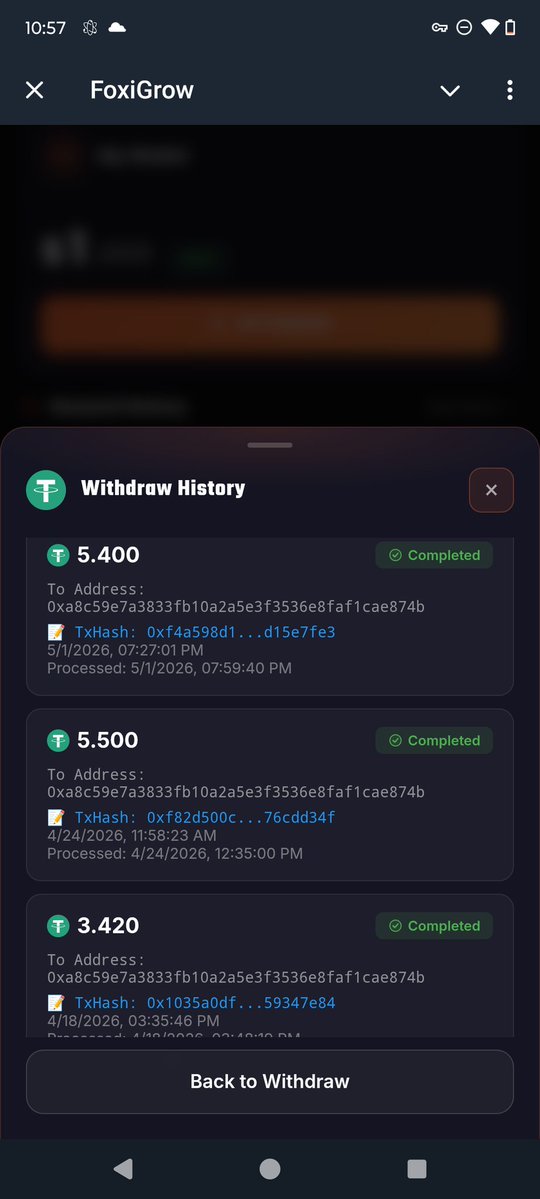 KiernanLou88640's tweet image. People are sleeping on this 👀

FoxiGrow = get paid for simple social tasks
(follow on X, join channels, etc.)

Users: 380K+
Rewards paid: $70K+

I just started it and earning alot 👇
[t.me/FoxiGrowbot?st…]

Low effort side earning.
#Crypto
#Airdrop
#CryptoEarnings
#Web3‌‌