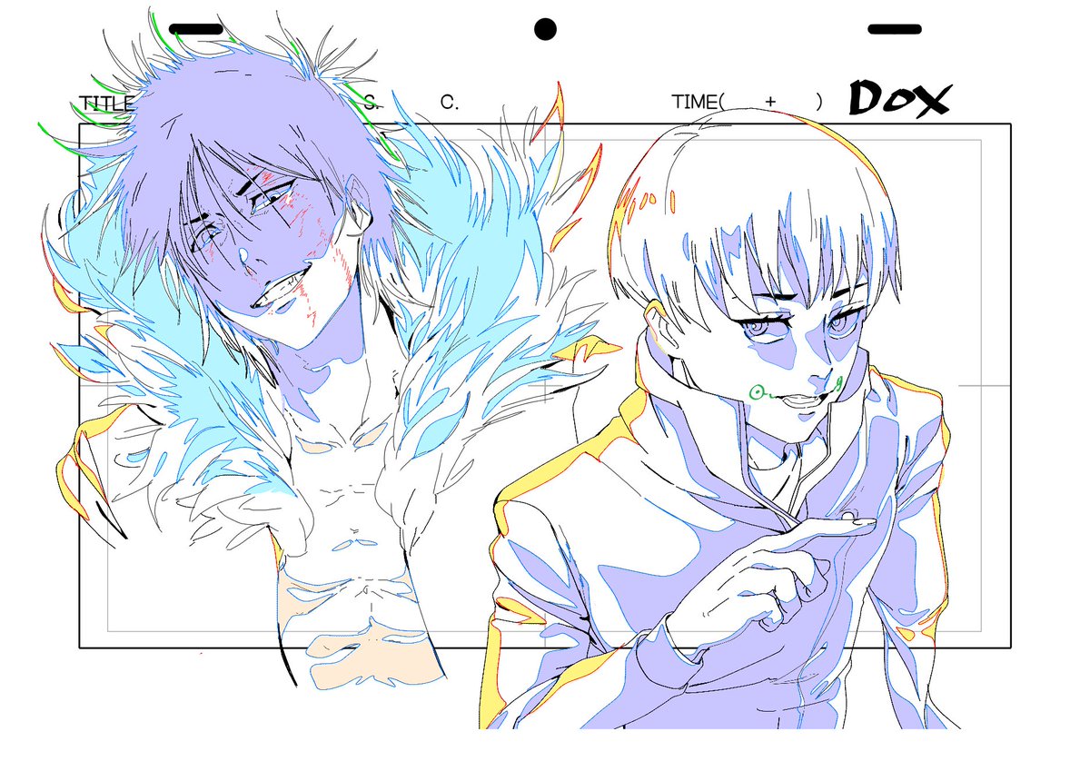 Dog161897Dog's tweet image. Genga Line Practice 1

#practice
#2D