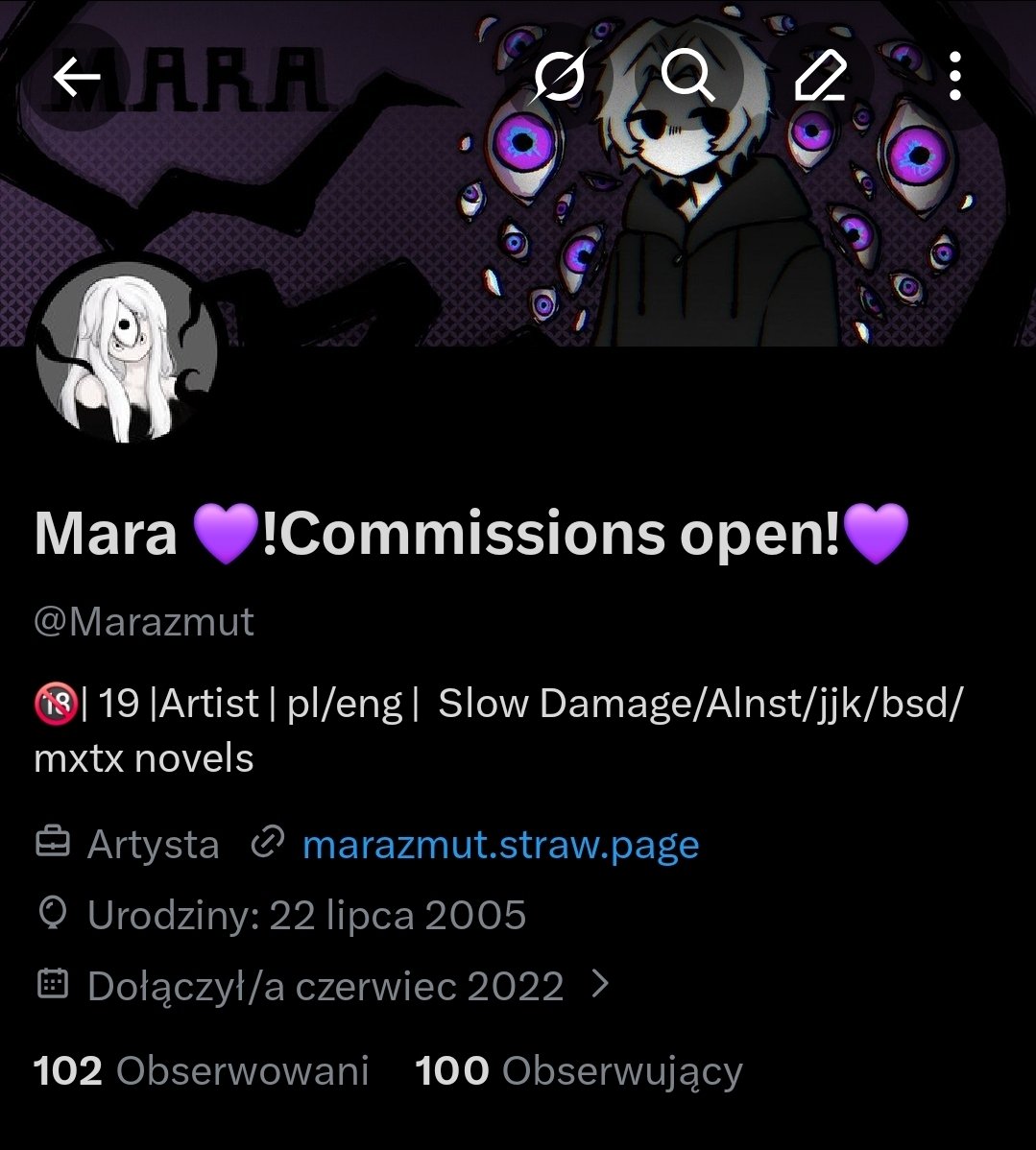 Mara 💜!Commissions open!💜 tweet media