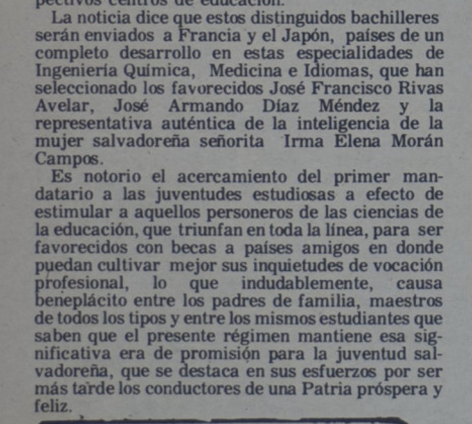 vgarc1ar's tweet photo. En 1976, hace 50 años, el dictador de turno sorprendió a los mejores bachilleres del país. El gobierno les había prometido una beca para estudiar en la UCA, pero el dictador decidió darles mejor becas para estudiar en el exterior. Un gesto magnánimo del Tirano.
#ElSalvador https://t.co/cvxMqx6Pn4