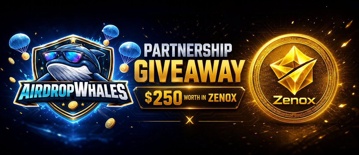🤝 #ZENOX x #AirdropWhales
🎁 Win $250 in ZENOX rewards

1️⃣ RT &amp;❤️&amp; Tag 3 Friends
2️⃣ Follow <a href="/Zenox_Token/">ZENOX TOKEN</a> &amp; <a href="/AirdropWhales10/">Airdrop Whales</a>
3️⃣ Comment Your #Polygon Address
💰 25 winners = $10 each

#Airdrop #Giveaway #Web3 #BTC #ETH