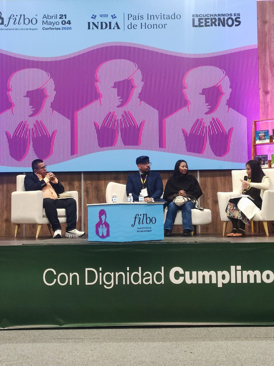 REDACOLMEX's tweet photo. La #Redacolmex participó en la @filbogota en el Conversatorio “Del privilegio al derecho: un nuevo modelo de Formación de Alto Nivel para la democratización científica en Colombia”. Agradecemos a la Dra. Judy Tibaduiza por esta importante representación. #Redacolmex https://t.co/eSx2Zlsfbw