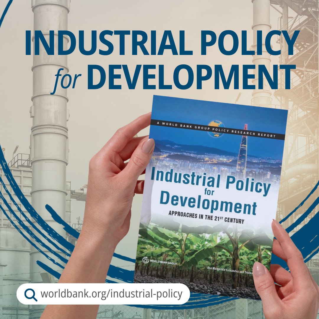 #IndustrialPolicy isn’t just about factories.

It supports strategic activities across sectors like agribusiness, tourism, and professional services—key for development in today’s economy: wrld.bg/8KrQ50Yw4uG
