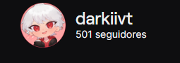 DarkiiVT's tweet photo. chicos ya somo 500 seguidores en twitch que alegria ya estamos a mitad de los 1k vamos a por mas muchachos se les quiere de verdad https://t.co/vA6qpp3NGc