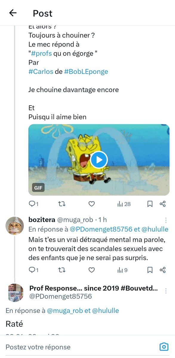 PDomenget85756's tweet image. Le #troll 
Le #troll se doit d être original 
S il est aussi prévisible qu une mauvaise IA, le #troll est un raté 

"#prof = pedo" c est d un prévisible 

Jaloux @muga_rob