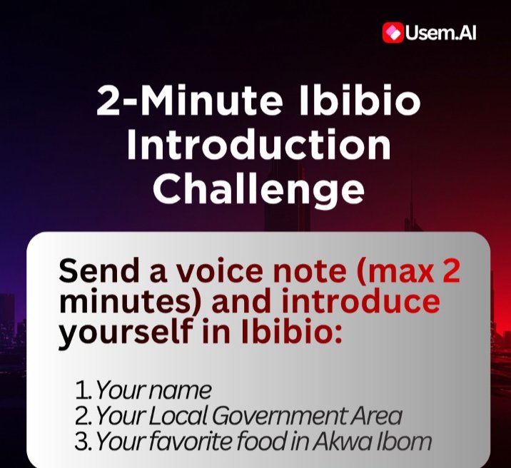 ibibio ai by usem.ai tweet media