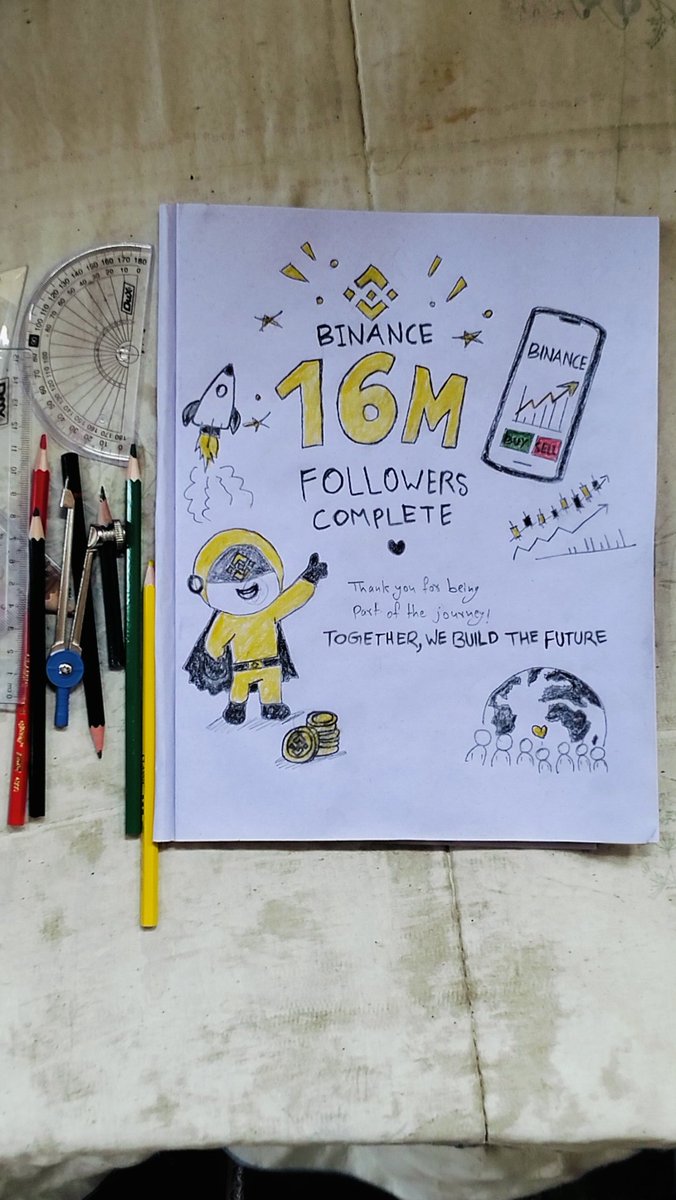 MyMomMyLove1's tweet image. 16M strong and just getting started! 🚀 From the charts to the global community, we build the future together. 💛 @Binance #Binance16M #CryptoArt