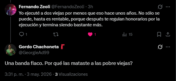 A los 18 trabajé en estudio de jubilaciones y seguros de personal militar.

Una vez un cliente no quería pagar los honorarios y mi jefa lo llamó diciendo que lo íbamos a ejecutar.
El tipo empezó a llorar que tenía mujer e hijos, que nos iba a pagar,

PENSÓ QUE LO ÍBAMOS A M*T*R