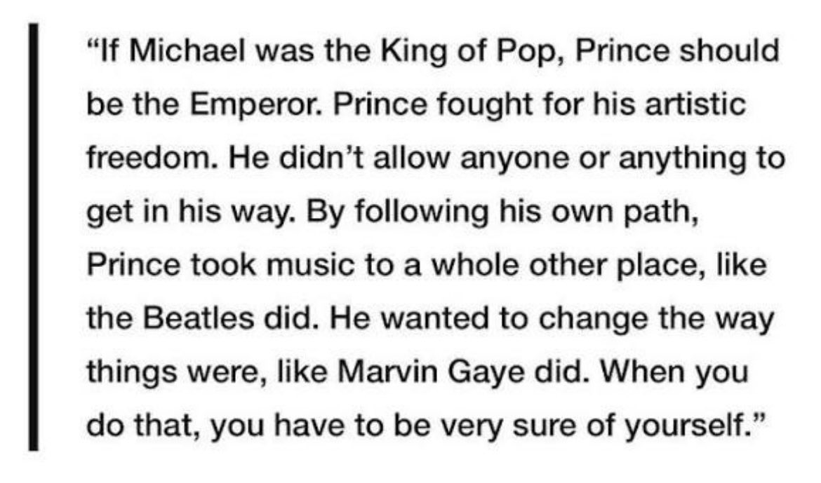 NevrEnufGuitar's tweet image. Negativity &amp;amp; low cultural knowledge aren’t something 2 be proud of.
With all the noise about the #MichaelMovie the more delusional are stirring up the  age old MJ vs. #Prince all over again. So, I thought maybe this needs airing again… #NoKings