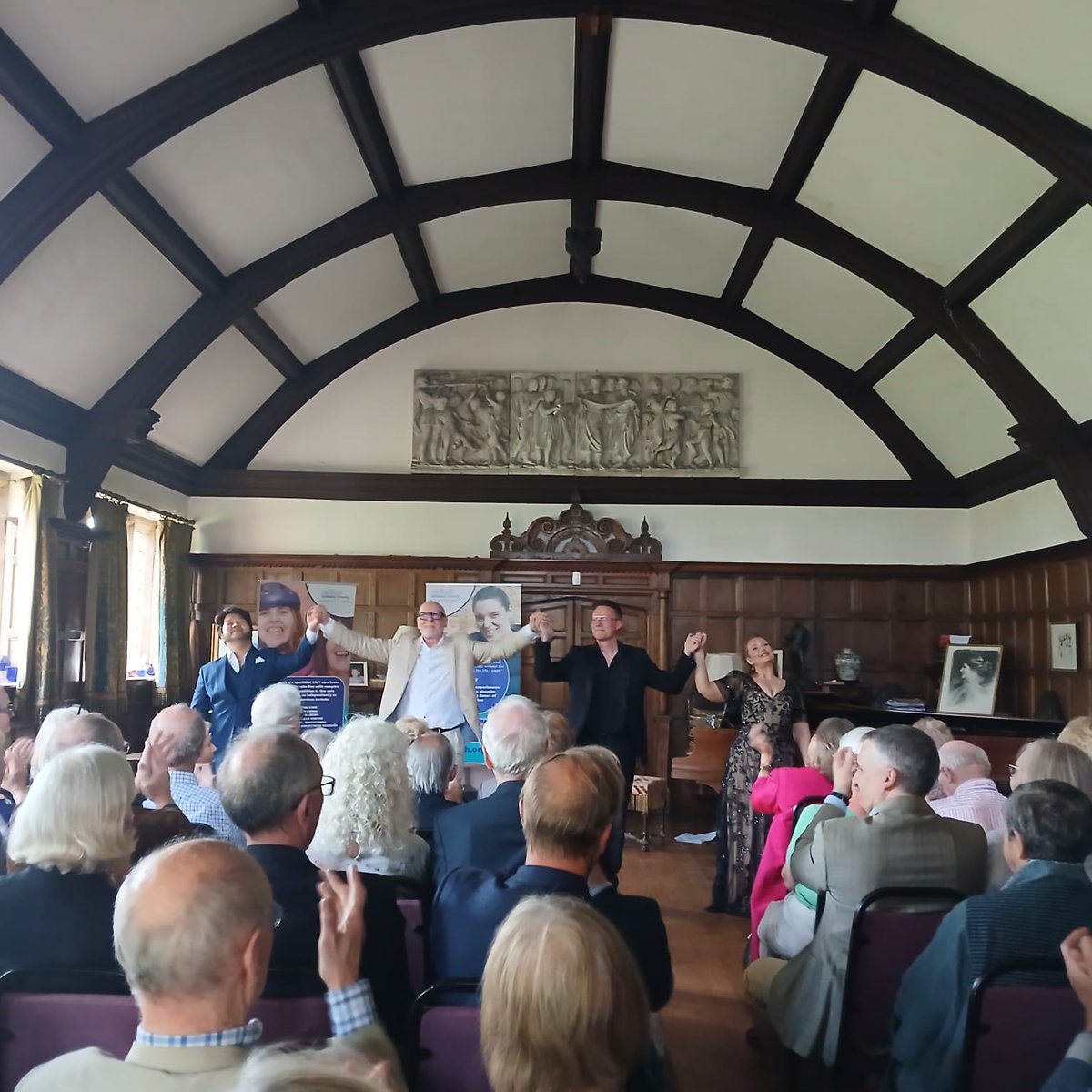 MeathCharity's tweet image. What a fantastic Opera Recital in a stunning location! 🎼 Thank you to Meath Parent, Ambassador, &amp;amp; Bass singer Brindley Sherratt for performing with fellow singer friends Josef Ahn &amp;amp; Holly Teague in support of The Meath.💜 Special thanks to our wonderful #volunteers
#opera