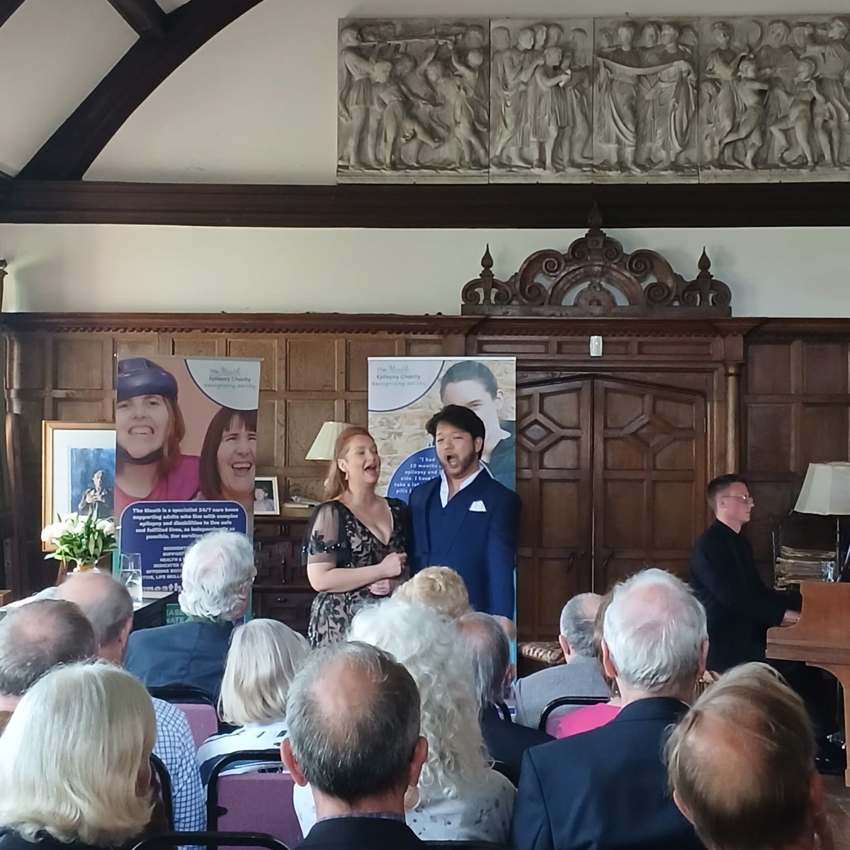 MeathCharity's tweet image. What a fantastic Opera Recital in a stunning location! 🎼 Thank you to Meath Parent, Ambassador, &amp;amp; Bass singer Brindley Sherratt for performing with fellow singer friends Josef Ahn &amp;amp; Holly Teague in support of The Meath.💜 Special thanks to our wonderful #volunteers
#opera
