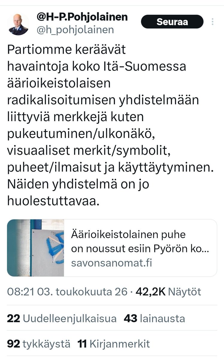 Matti Hämeenaho tweet media