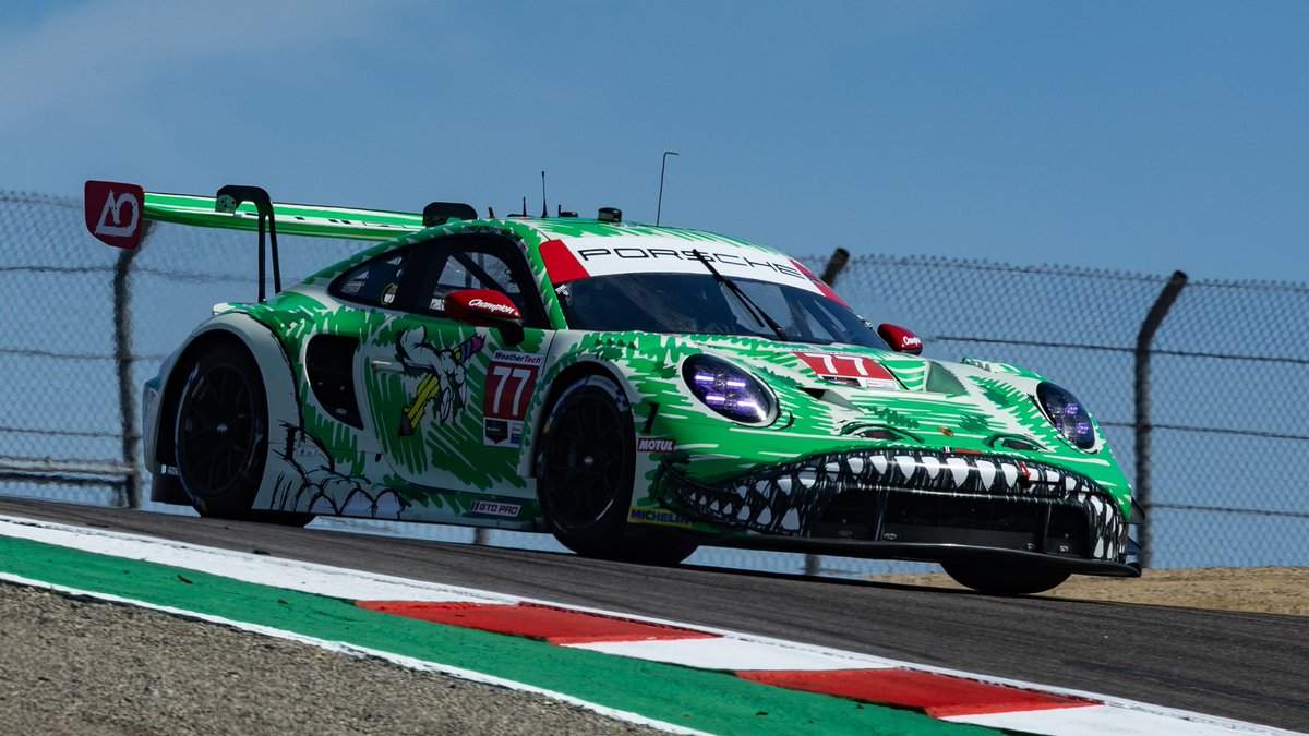 PorscheRaces's tweet image. #IMSA - And here are the #Porsche #911GT3R starting drivers for today ⬇️

 GTD-Pro:
P4: #77 - @HarryKingRacing

GTD:
P8: #120 - #AdamAdelson 

 #Raceborn #LagunaSeca