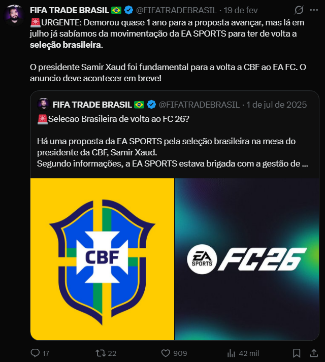 FIFA TRADE BRASIL 🇧🇷 tweet media
