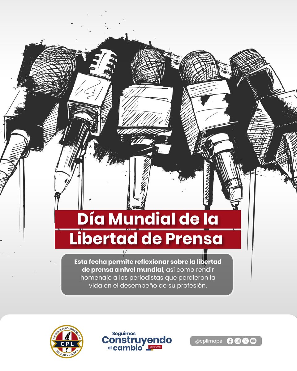 Colegio de Periodistas de Lima tweet media
