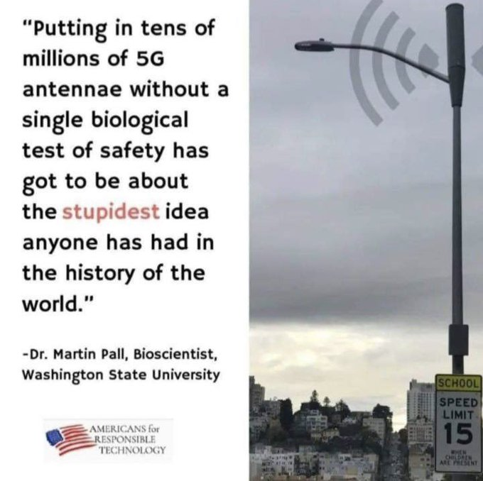 Anti5GWarrior's tweet image. "diverse low intensity electromagnetic fields (EMFs) activate voltage-gated calcium channels (VGCCs) and that such EMFs act via increases in intracellular calcium [Ca2+]i to produce biological effects." Dr Martin Pall
#MobilePhones #WiFi #Smart