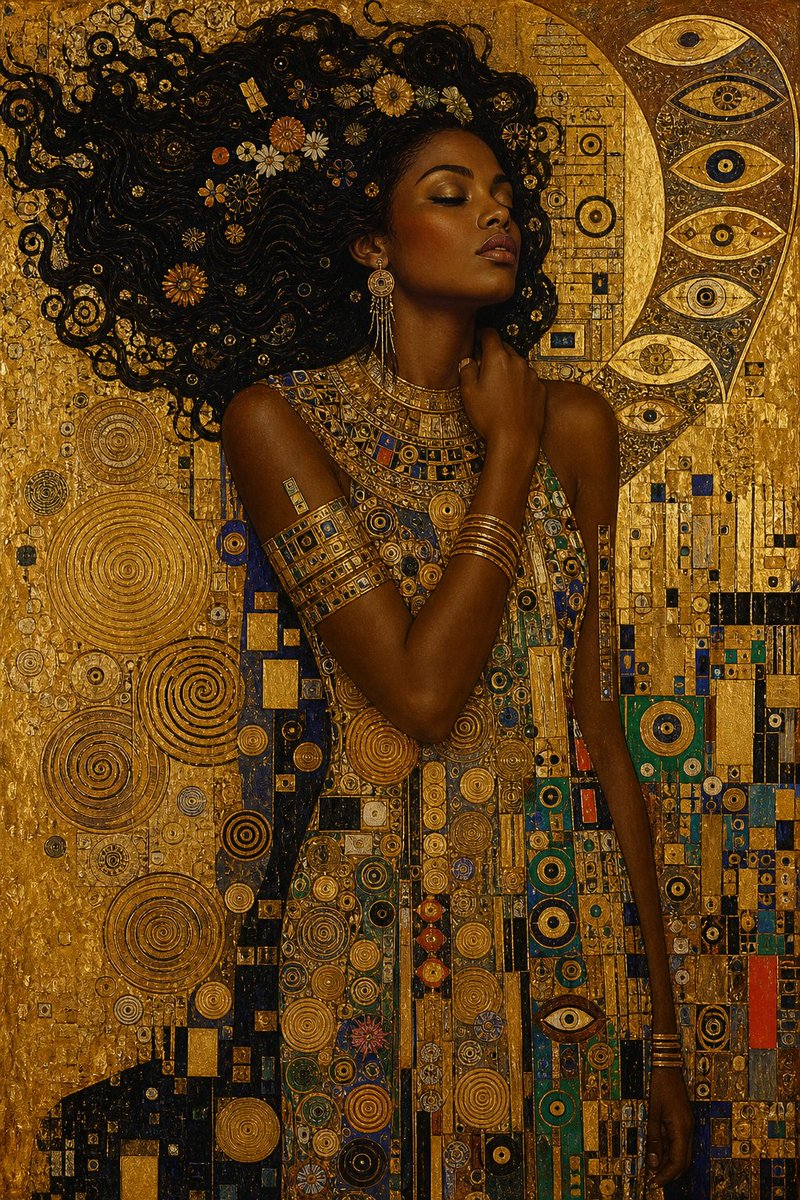 Sealine752's tweet image. QT Something GOLD
Klimt influence in GPT 2.0 
TFTT @CreativeAatif 
Couple other variations here: 
budgetpixel.com/p/32590