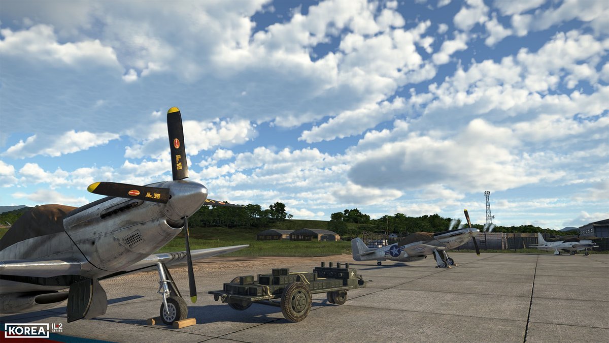 Abriael's tweet image. The airfields of #Korea: #IL2Series are going to be very detailed, so have some new screenshots and details about them. 👀