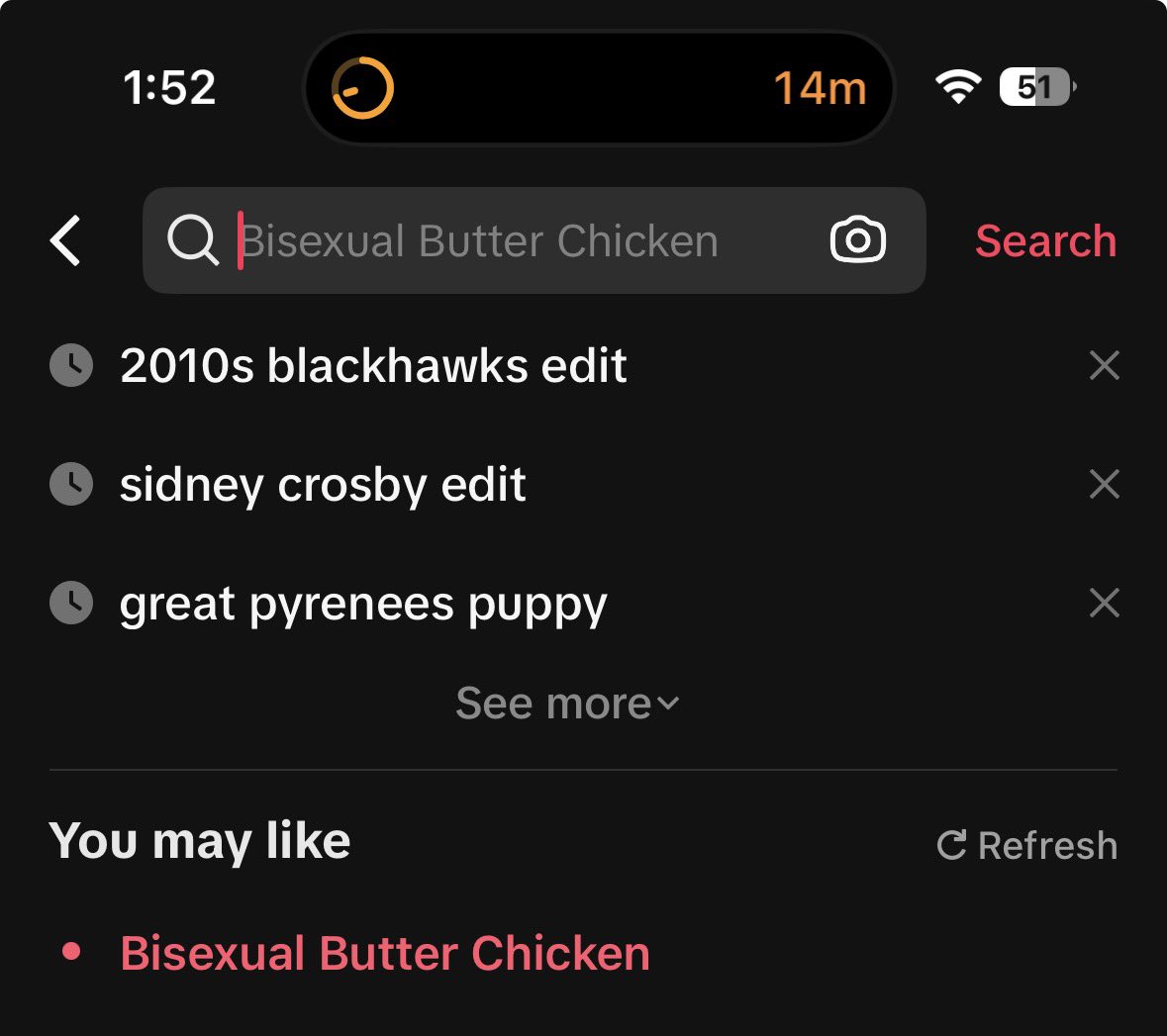 you may like Bisexual Butter Chicken