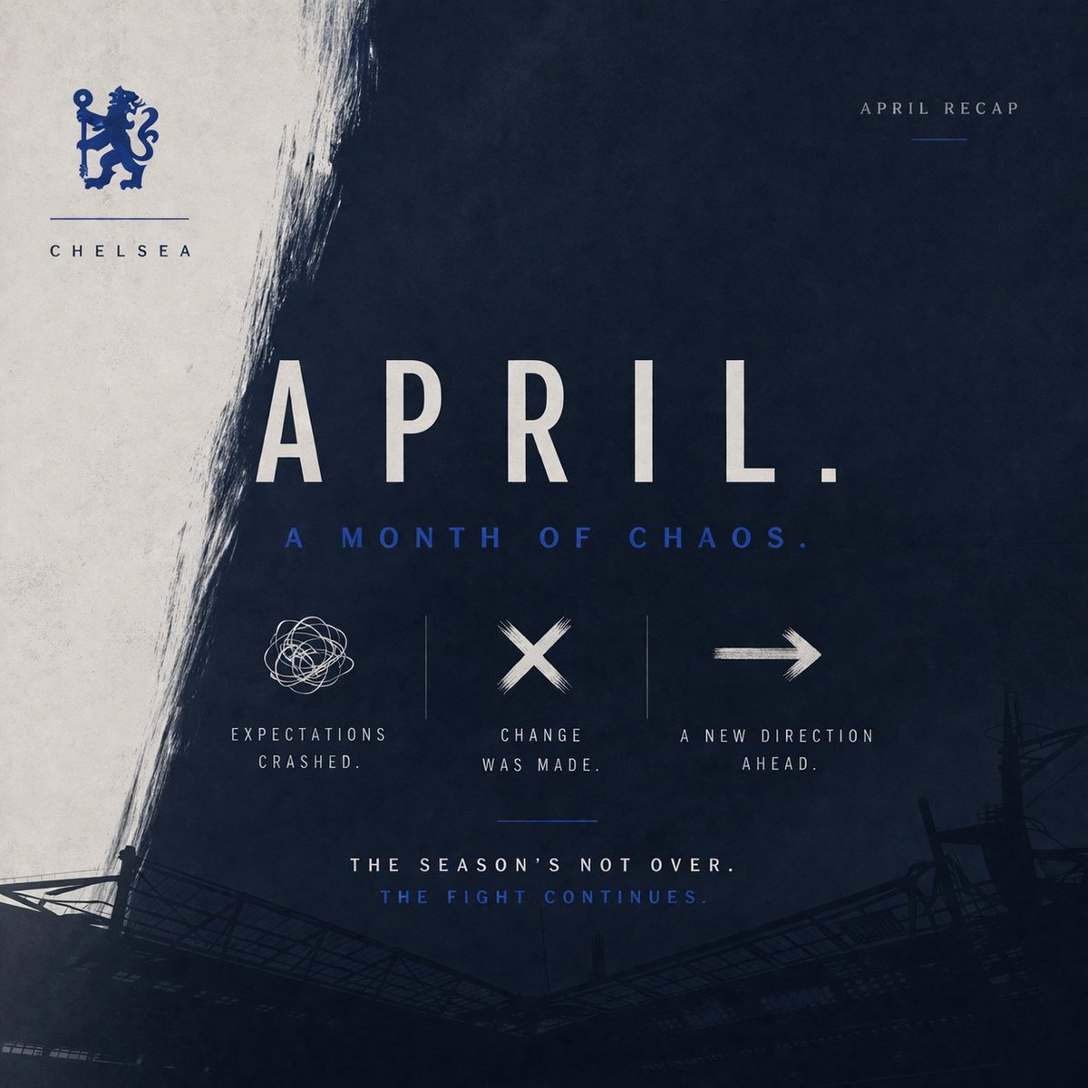 chelseainverse's tweet image. April brought chaos.
A change was made,
and questions remain.
Now, everything points forward.

#Chelsea
#AprilReview
#Change
#Blues
#ChelseaInVerse
