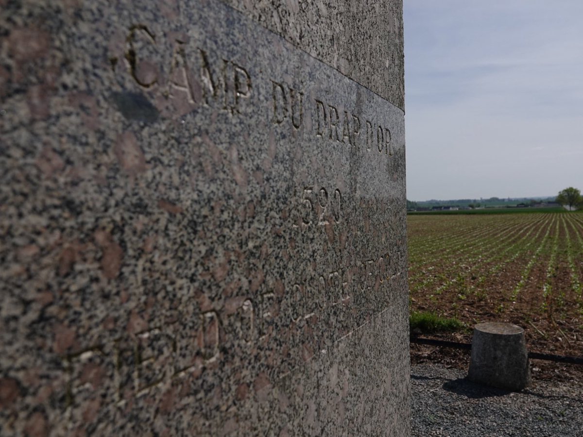 agh57's tweet photo. Field of the Cloth of Gold Memorial, south of Calais, yesterday. https://t.co/ftVFdO9ZiY
