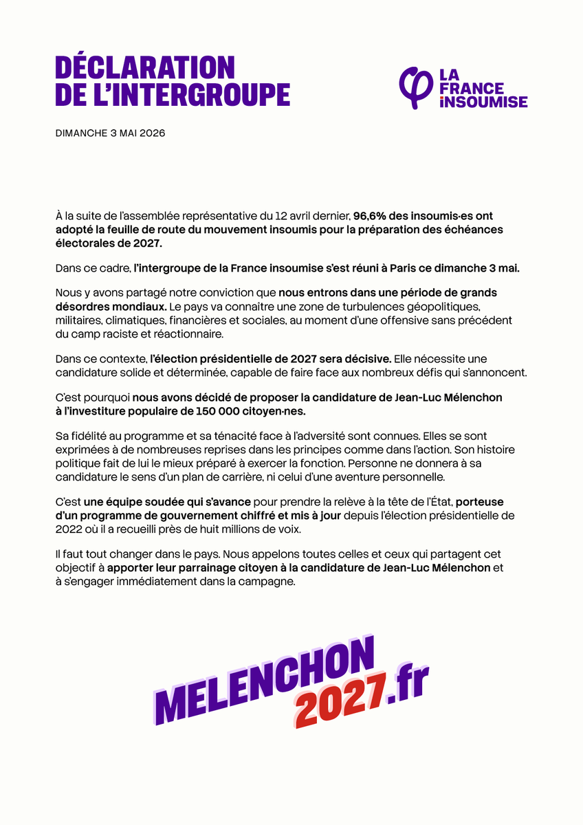 La France insoumise tweet media