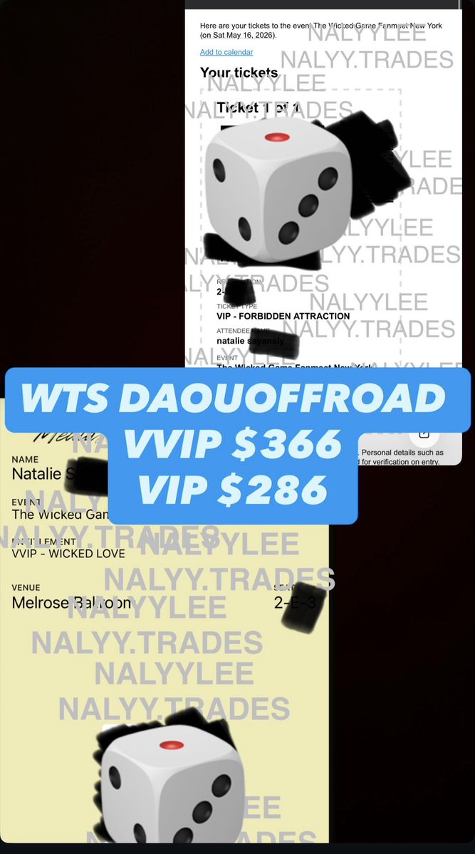 Nalyylee's tweet image. WTS: DaouOffroad 

Vvip 366
VIP 286 

Wanting FV. Can’t make it to NYC anymore. 
Proofs on IG nalyy.trades 

#thai #thewickedgame #daouoffroad #vvip #vip #bl #nyc