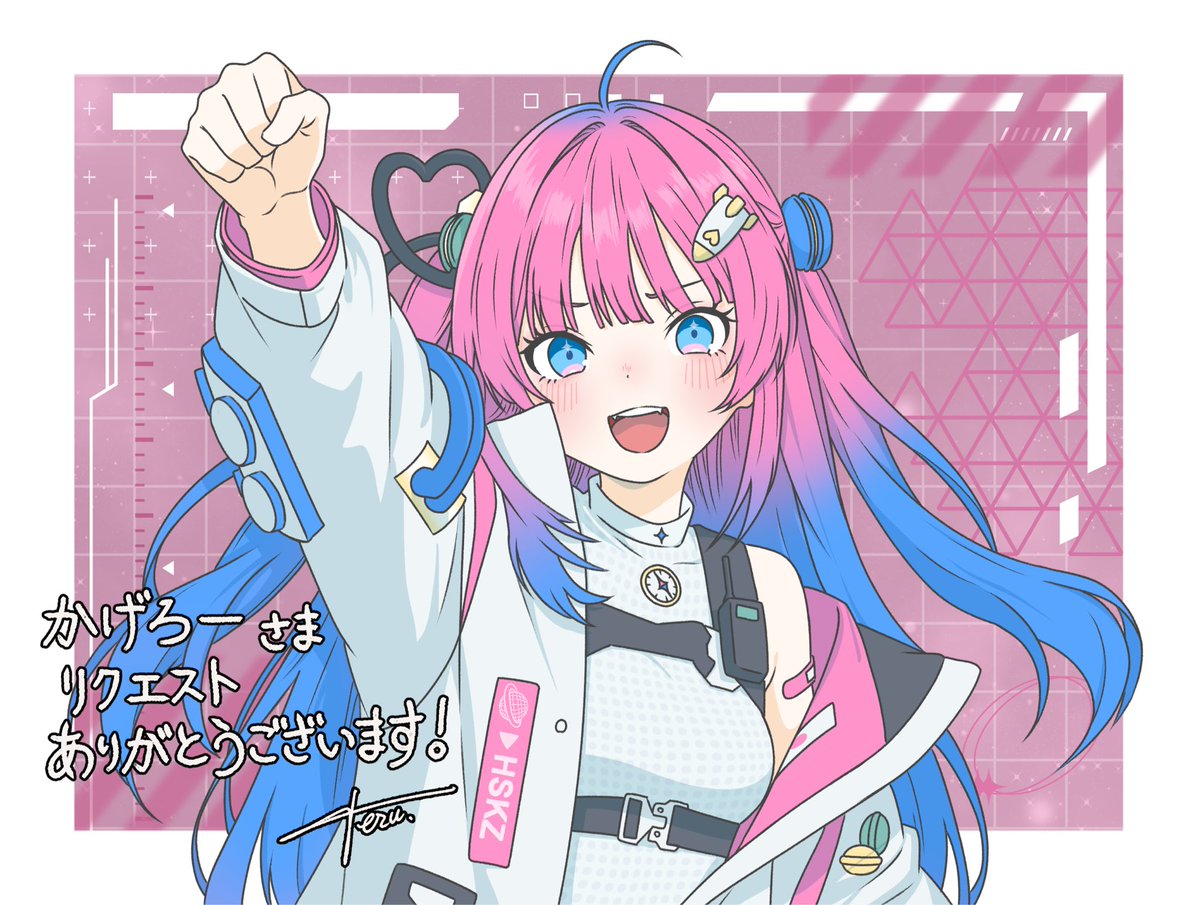 クライアント様の投稿を先にRTしていましたが改めて！
Skebにて星屑ぷらねさんをリクエストいただいていました！
いつもありがとうございます🌱
 #Skeb  #comission