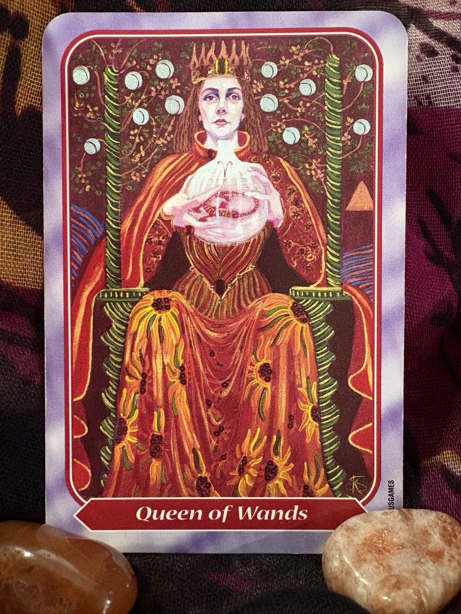 Day 3 of the #mysticstarchallenge May 2026 challenge by <a href="/the_mystic_star/">The_Mystic_Star</a>. What do you think about acceptance? Queen of Wands.
🌼
#mysticstartarot #mysticstar #tarotchallenge #divinationalchallenge