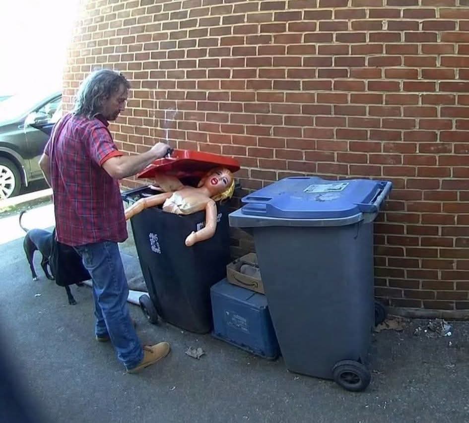 Beware of weirdos looking through your bins.