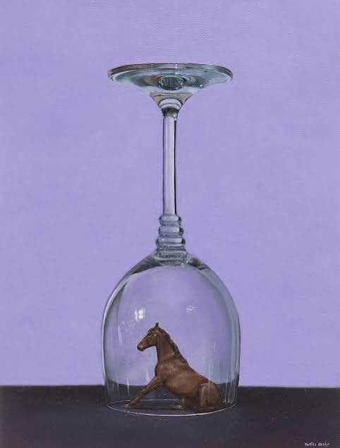 horseimage's tweet photo. Trapped little horse 

By Nastya Parfilo https://t.co/QCPVsHsAen