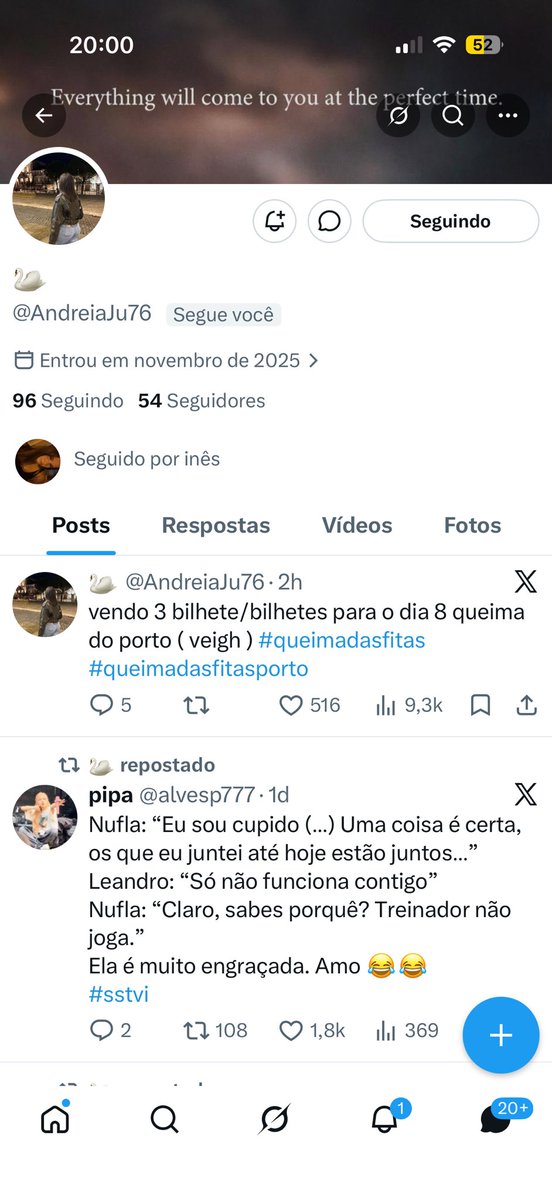 Fui vítima de burla na compra de um bilhete para a Queima das fitas do Porto para o dia 8 (veigh). Após o pagamento, esta indivídua levantou o código enviado e nunca chegou a enviar o bilhete, e ainda pediu mais um código.
