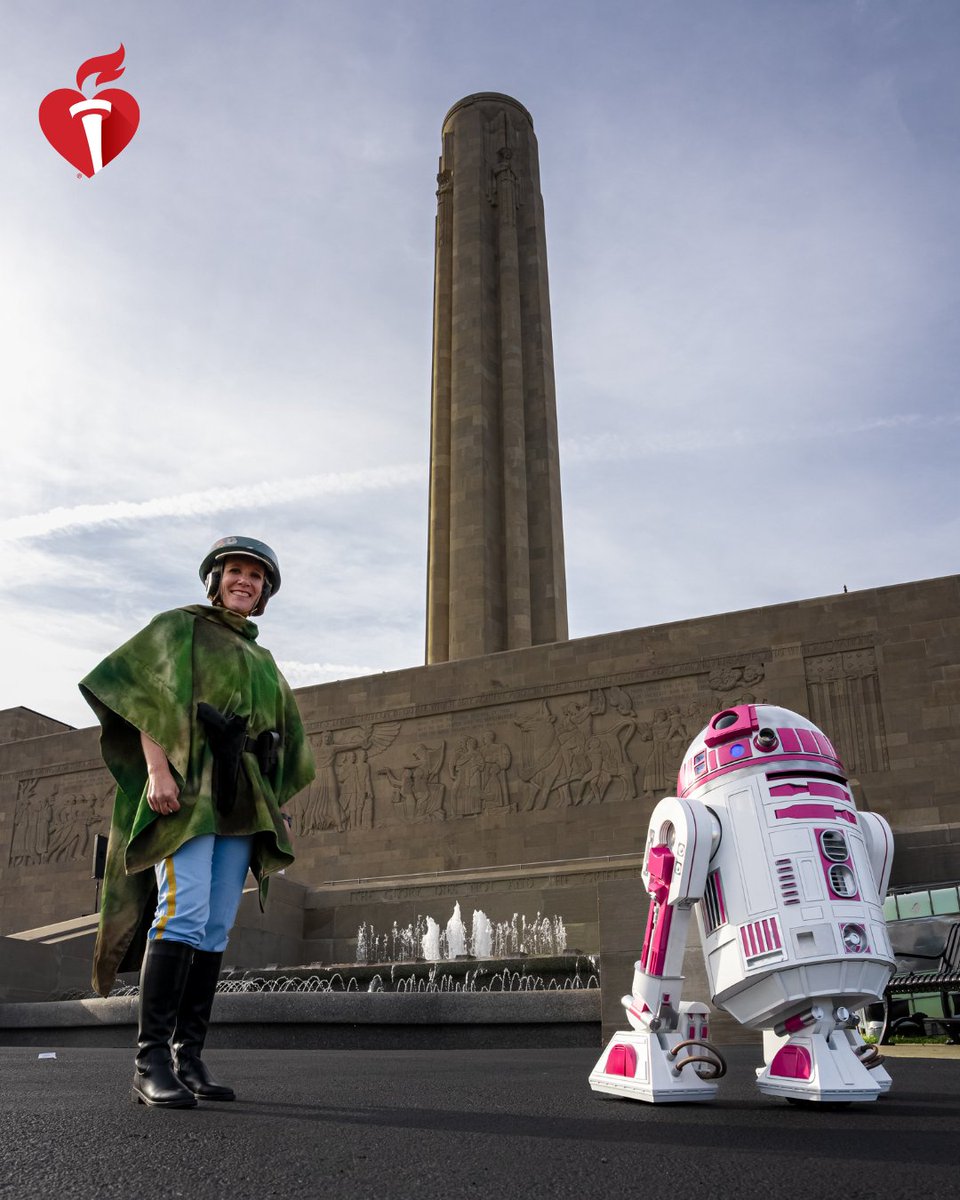 AHAKansas's tweet photo. The power to save a life doesn’t take years of Jedi training. Just learn the two steps of Hands-Only CPR. 

1️⃣ call 911 
2️⃣push hard and fast in the center of the chest to the beat of The Imperial March.  

 #StarWarsDay #NationofLifesavers #CPRwithHeart #Maythefourth #May4th https://t.co/In5G2GIFeU
