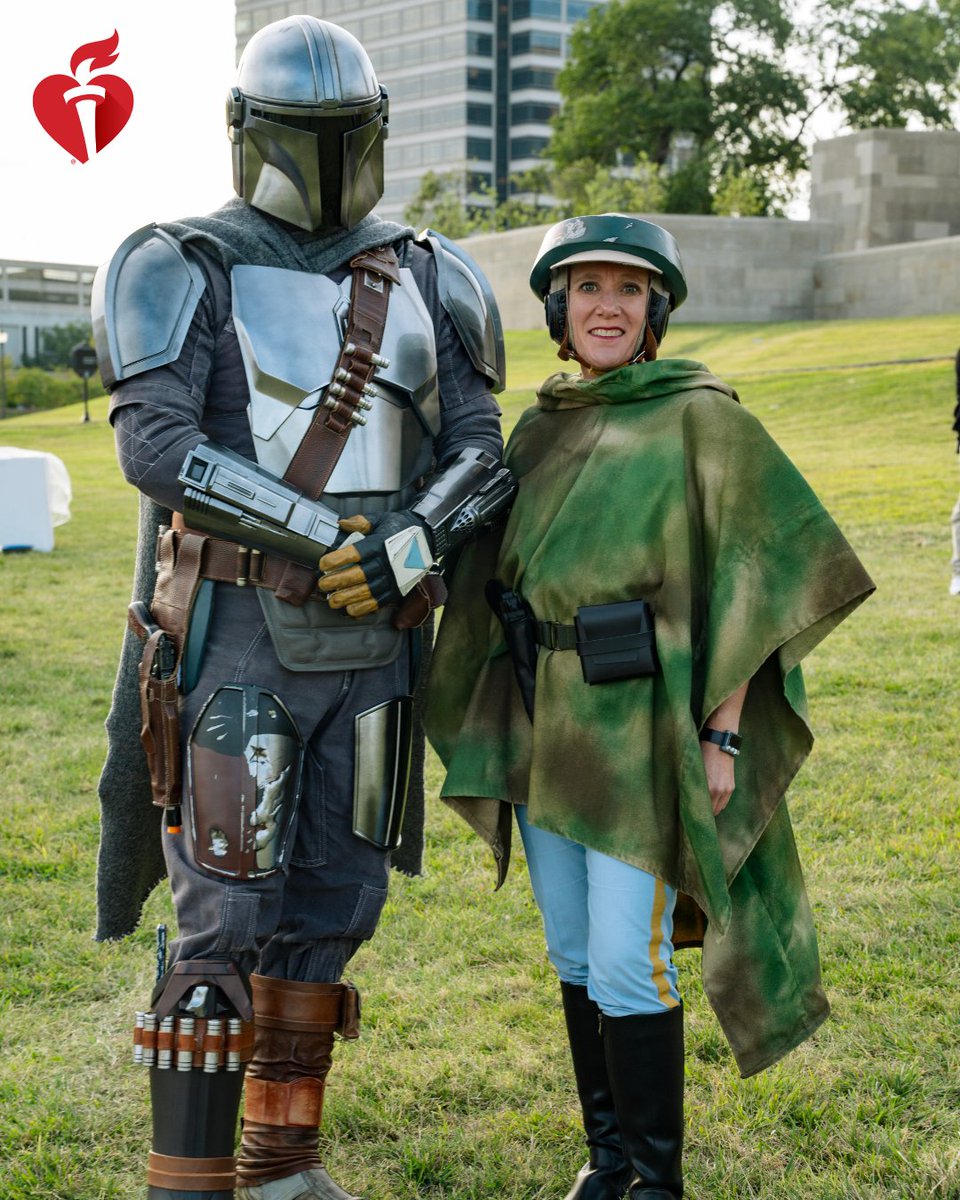 AHAKansas's tweet photo. @70thExplorers @501stLegion Honored to have @70thExplorers of The @501stLegion  At American Heart Association's Kansas City Heart &amp; Stroke Walk year after year!
 #StarWarsDay #NationofLifesavers #CPRwithHeart #Maythefourth #May4th #StrokeMonth https://t.co/ZuT5maf7Fi