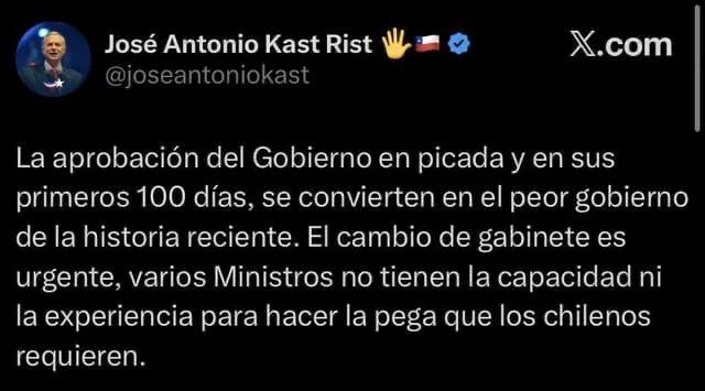 Gabriel Boric Del Pasado 🪵ᶠᵃᵏᵉ tweet media