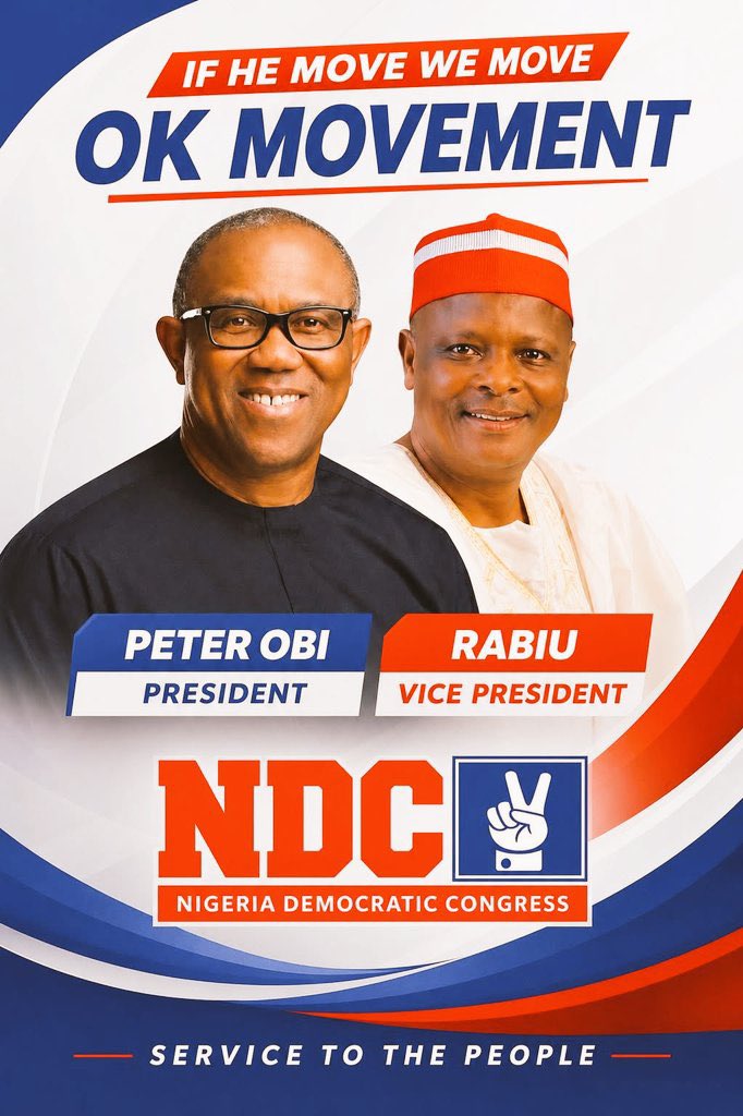 AymanHaruna1's tweet photo. Obi/Kwankwaso 🗳✅

A New Nigeria is POssible and OK💯✅ https://t.co/7TEZX5LRNL