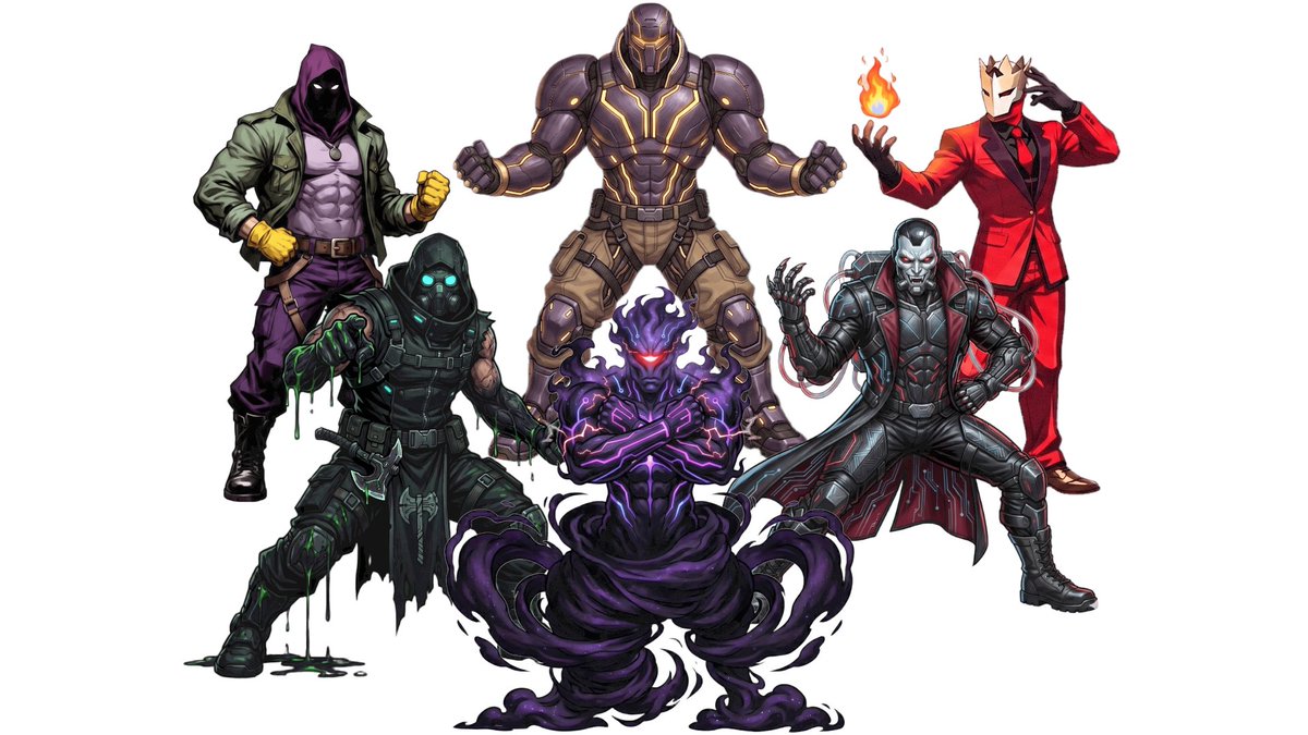 BattleOmegaSt's tweet image. Sneak peak of the Full Roster.
Slot machine + Fighting games?

&amp;lt;&amp;lt;Wishlist&amp;gt;&amp;gt; store.steampowered.com/app/4532910/Ba…

#gaming #games #indie #slotmachine #steam #steamgame #indiegames #fightinggames #fightinggame #developer #development #tutorial #turnbased #roguelike #roguelite #upcoming