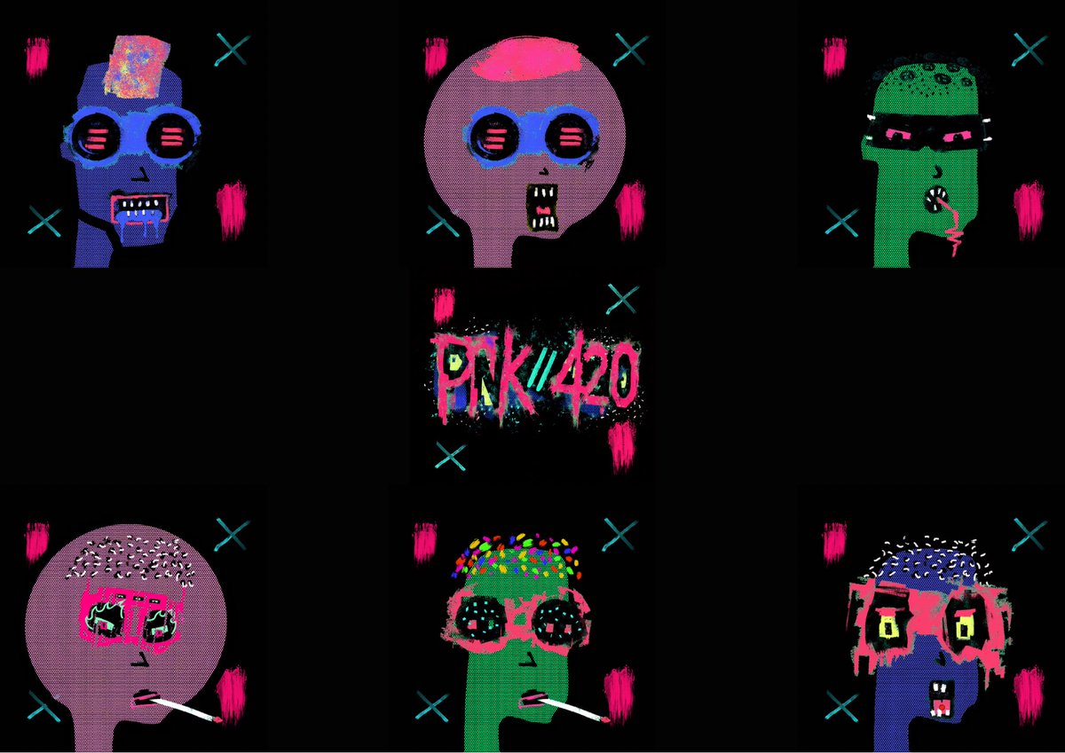 DEADNFTETH's tweet image. PNK // 420 is a collection of digital artifacts exploring the state of a fractured consciousness in a world of information overload, digital addictions, and post-reality. #eth

—Supply: 420
—GTD(0,00043)
—PUBLIC(0,0021)
.release at @opensea

❗️FIRST 420 ADDRESS WILL BE GTD MINT