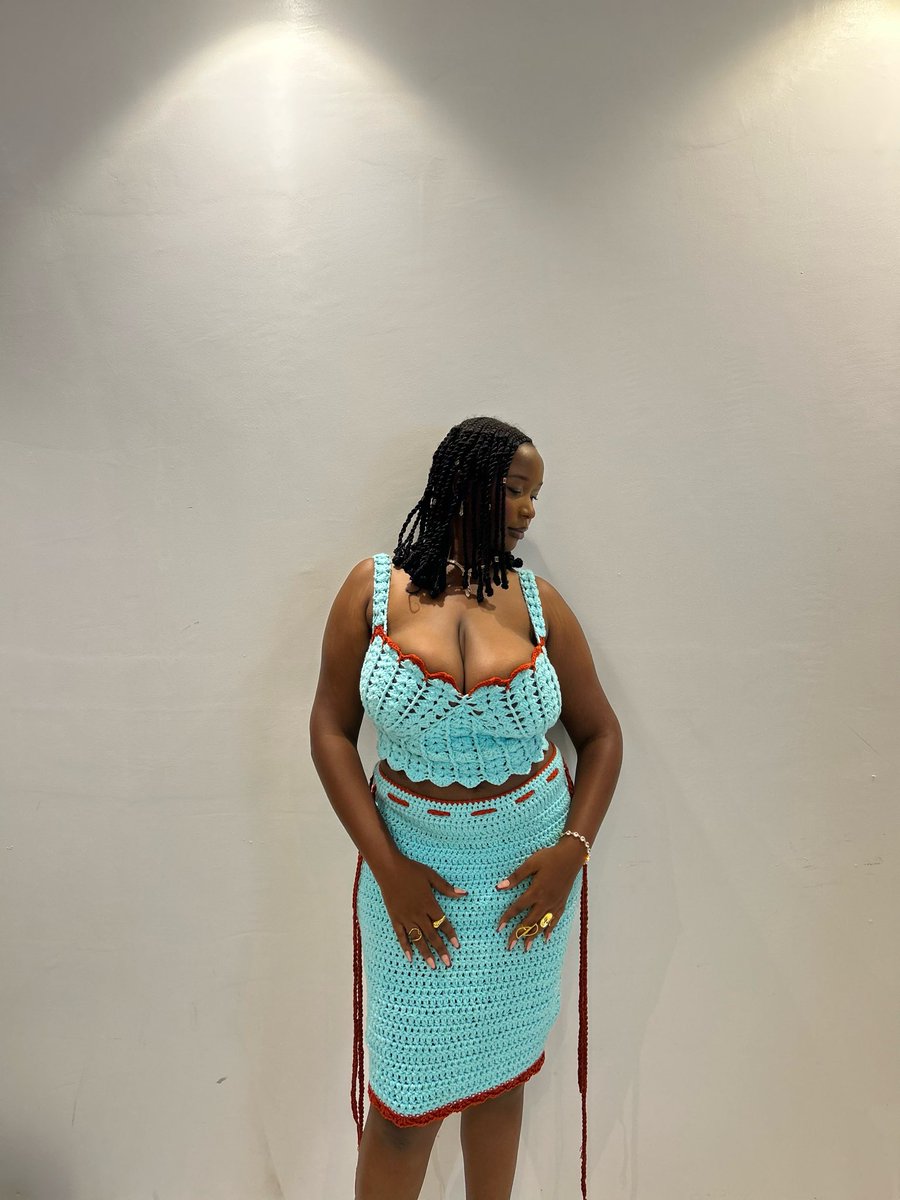 shophouseofgaia's tweet image. Blue you away 🩵

The stunning, two toned TOPAZ top-and-skirt piece, styled by yours truly 🥹🩵🫶🏽

The star power in these pictures &amp;gt;&amp;gt;&amp;gt;

#crochettwopiece #crochetset #blue